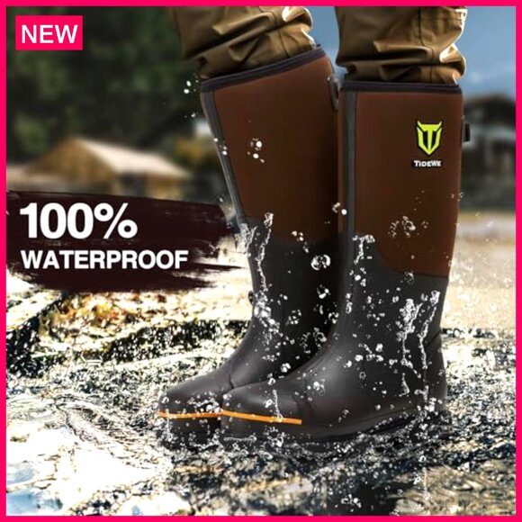 Steel Toe Work Boots Waterproof Anti Slip Hunting Size 7-13 main image 5